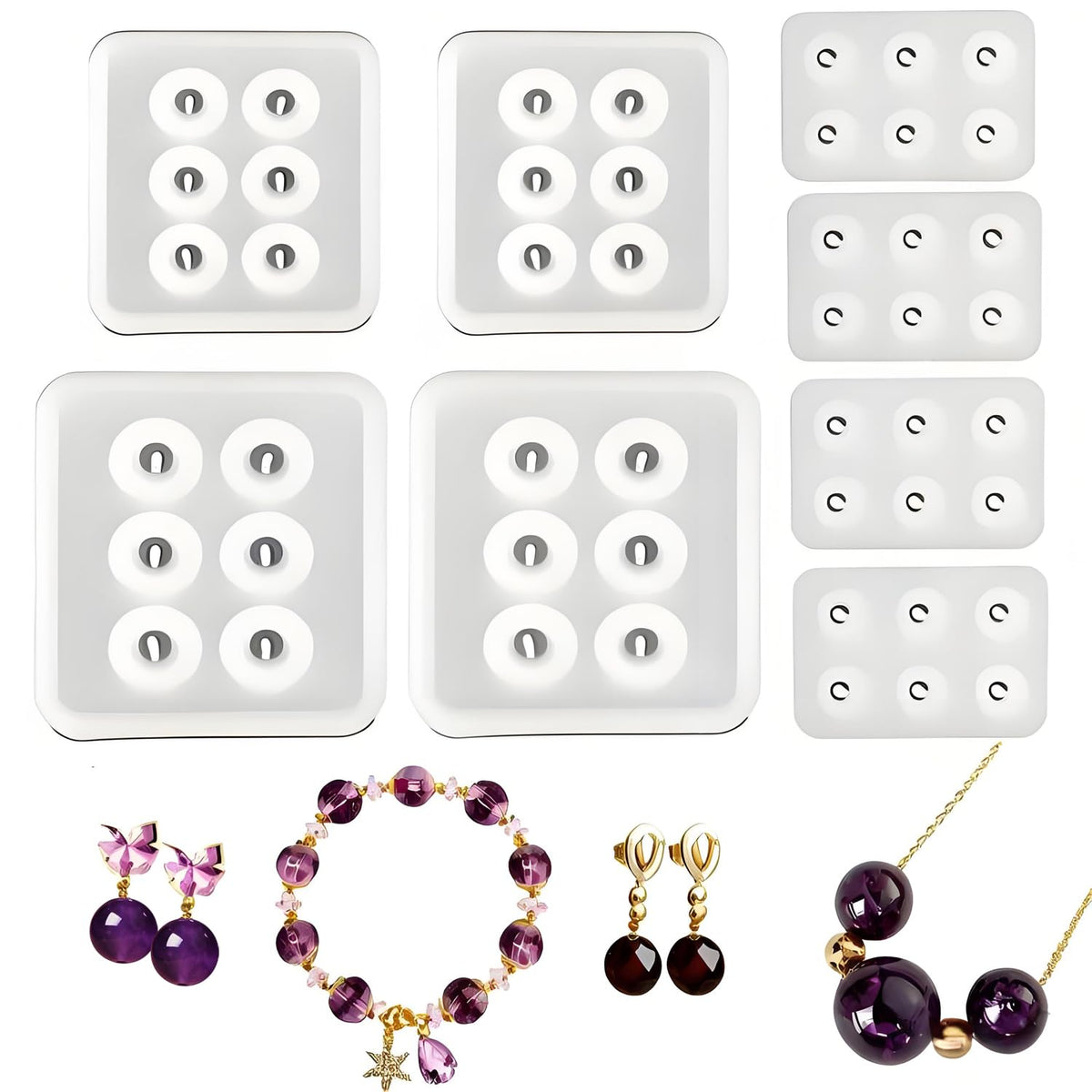 Earring Molds for Epoxy Resin,Resin Jewelry Molds