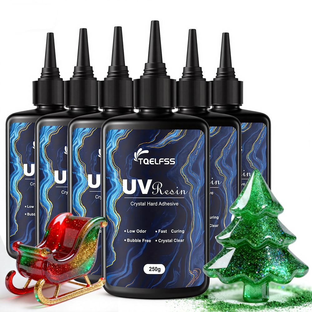 300g UV Resin Crystal Clear,Fast Curing (100 g*3)