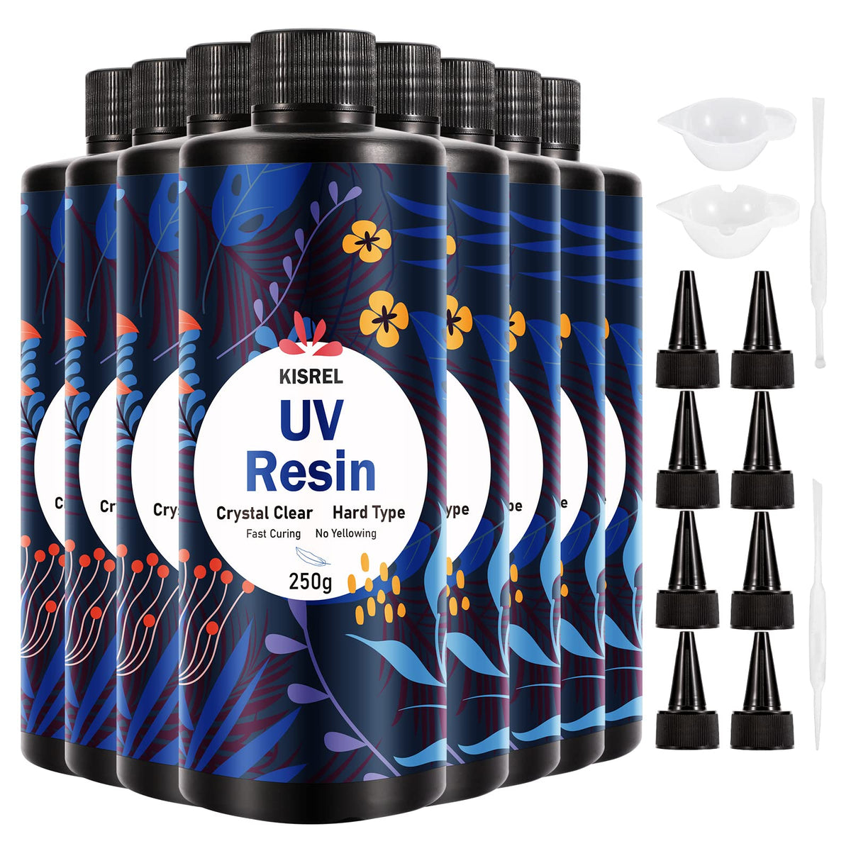 KISREL UV Resin 1000g, Upgraded Hard Crystal Clear UV Epoxy Resin