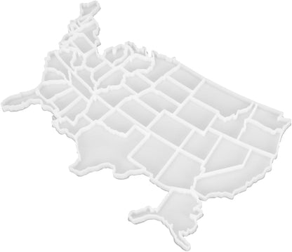 Abaodam United States Resin Mold, USA Map Silicone Casting Mold for DIY