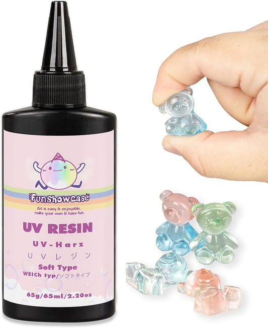 Clear UV Resin Soft Type 65ml 65g 2.3oz