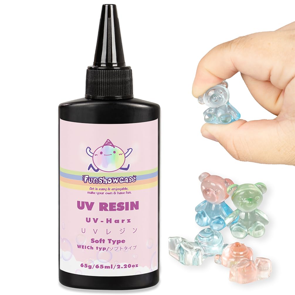 Clear UV Resin Soft Type 65ml 65g 2.3oz