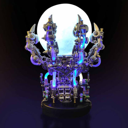 Metalkitor 3D Metal Puzzles for Adults, Giant Mantis Model Kit - Steampunk DIY Ornament - Assembly Jigsaw Crafts Brain Teaser - Perfect Room Decor and Gift Choice(1200+PCS, Purple)