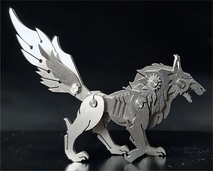 FILASLFT Metal Puzzles for Adults, Mechanical Wolf 3D Metal Puzzle