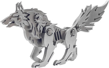 FILASLFT Metal Puzzles for Adults, Mechanical Wolf 3D Metal Puzzle