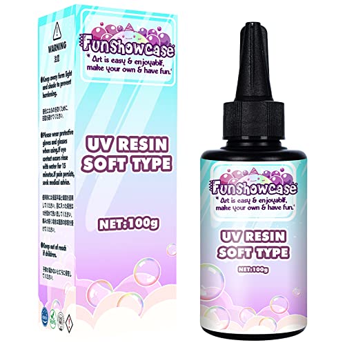 Clear UV Resin Soft Type 65ml 65g 2.3oz