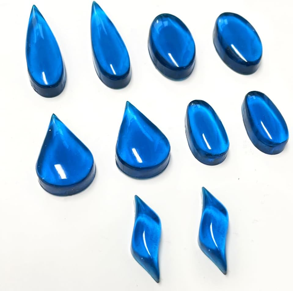 RESINWORLD Stud Earrings Silicone Mold with 41 Paired Shapes, Rectangle Teardrop Dangle UV Resin Mold, Cabochon Jewelry Making Casting Mold