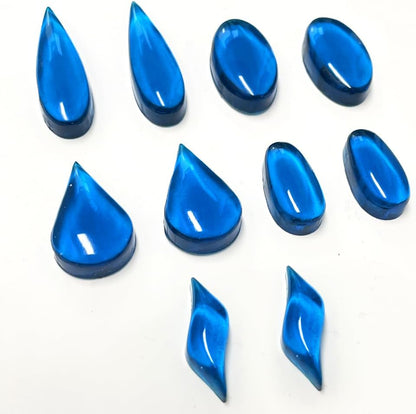 RESINWORLD Stud Earrings Silicone Mold with 41 Paired Shapes, Rectangle Teardrop Dangle UV Resin Mold, Cabochon Jewelry Making Casting Mold