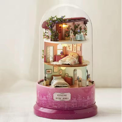 Miniature Wizardi Tiny Home Kit - Meet at the Corner Wooden Doll House Kit