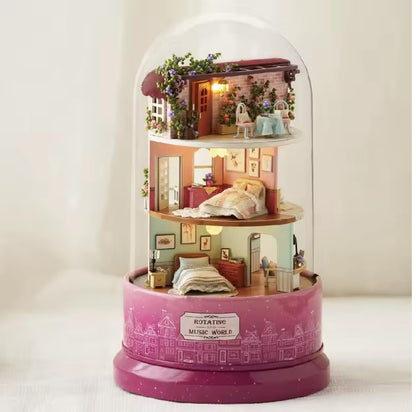 Miniature Wizardi Tiny Home Kit - Meet at the Corner Wooden Doll House Kit