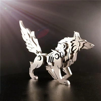 FILASLFT Metal Puzzles for Adults, Mechanical Wolf 3D Metal Puzzle