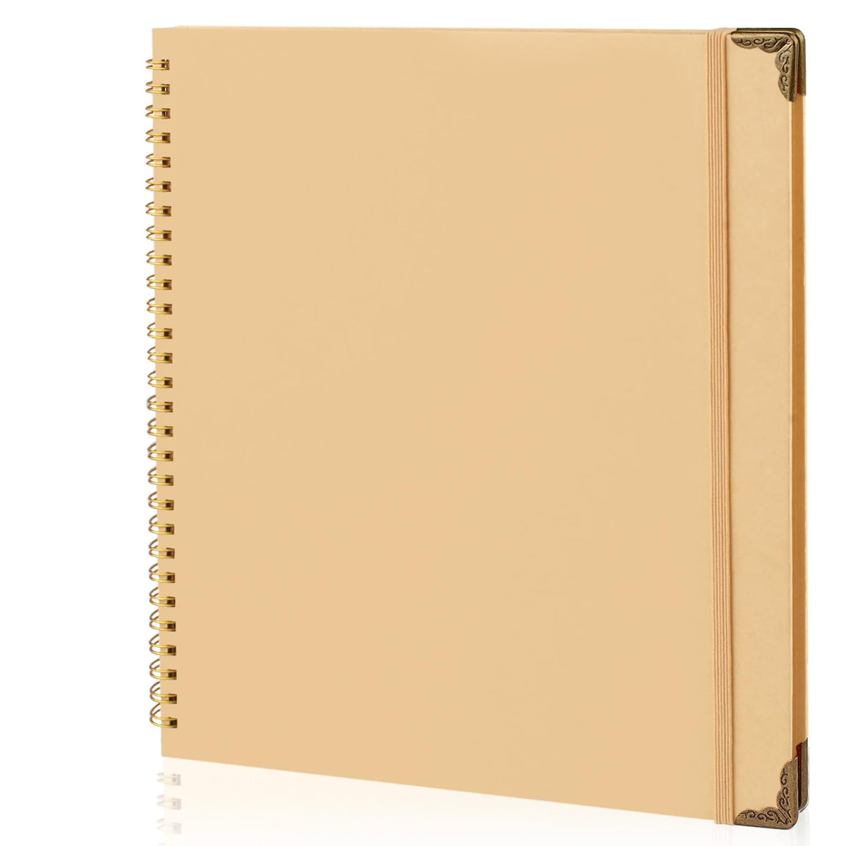 Joyberg Scrapbook 80 Pages, Scrapbooking Supplies 8 x 8 In, junk journal Album Suitable for Album Memory Book Wedding, Anniversary Family, DIY Craft Projects (Brown)