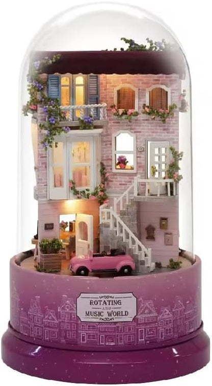 Miniature Wizardi Tiny Home Kit - Meet at the Corner Wooden Doll House Kit