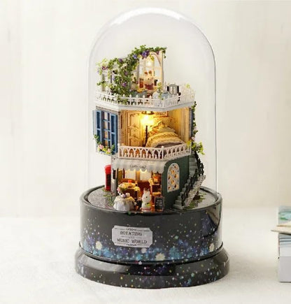 Miniature Wizardi Tiny Home Kit - Meet at the Corner Wooden Doll House Kit