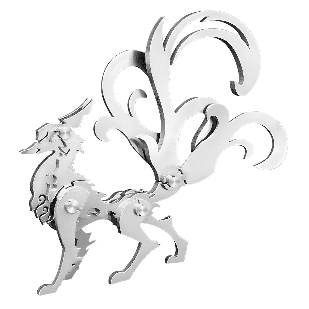 FILASLFT Metal Puzzles for Adults, Mechanical Wolf 3D Metal Puzzle
