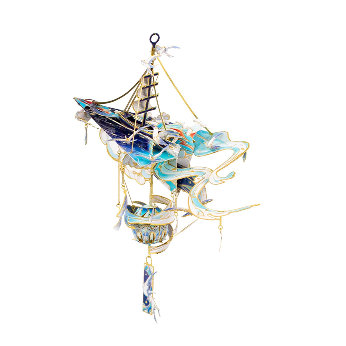 MU 3D Metal Puzzles Windbell Wind Chime D Model Kits Building for Adult and Teeners, Windchime Jigsaw Miniature DIY Sets, Birthday Gift