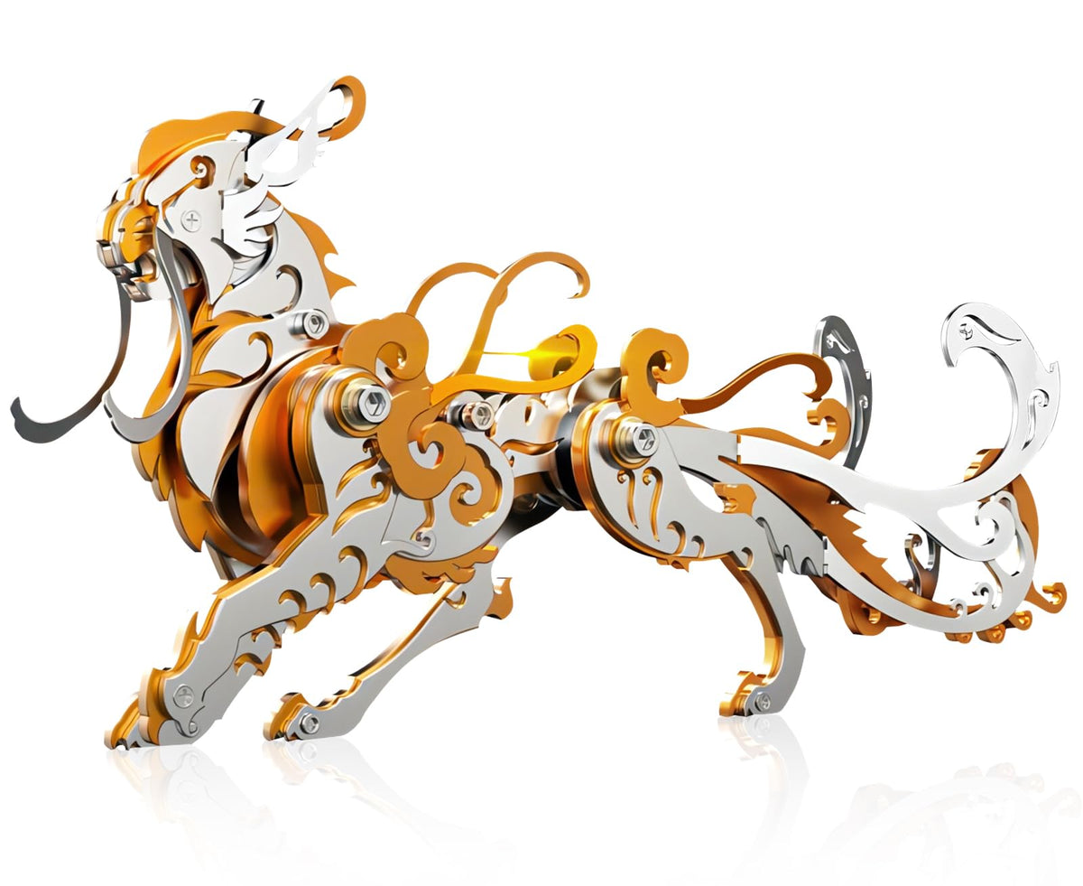 FILASLFT Metal Puzzles for Adults, Mechanical Wolf 3D Metal Puzzle