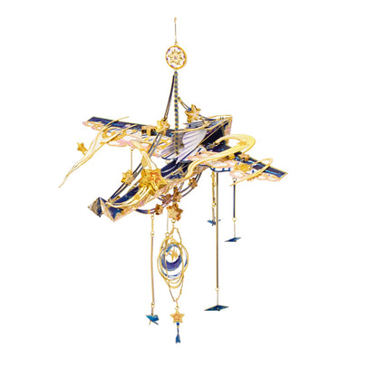 MU 3D Metal Puzzles Windbell Wind Chime D Model Kits Building for Adult and Teeners, Windchime Jigsaw Miniature DIY Sets, Birthday Gift