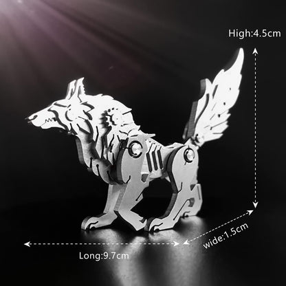 FILASLFT Metal Puzzles for Adults, Mechanical Wolf 3D Metal Puzzle