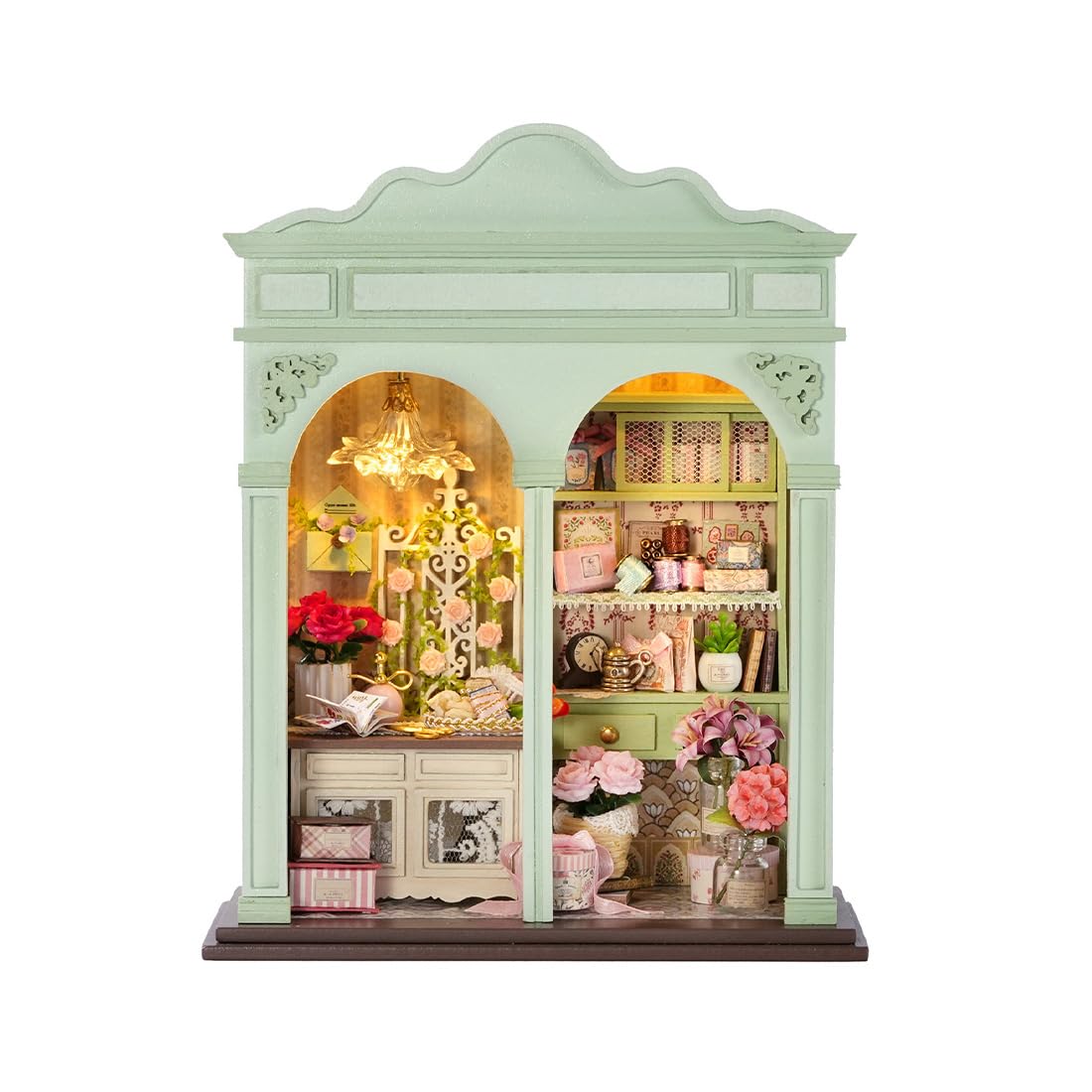Storefront Miniature House, DIY 3D Wooden Miniature House Kit(Joyful Gatherings/Joyful Gatherings)