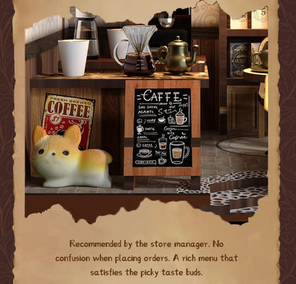 DIY Miniature Dollhouse Kit, 3D Wooden Puzzle Coffee Shop Model, Creative Mini Cafe Building Set with Furniture, Arts and Crafts Gift for Adults & Teens (Country Cafe)