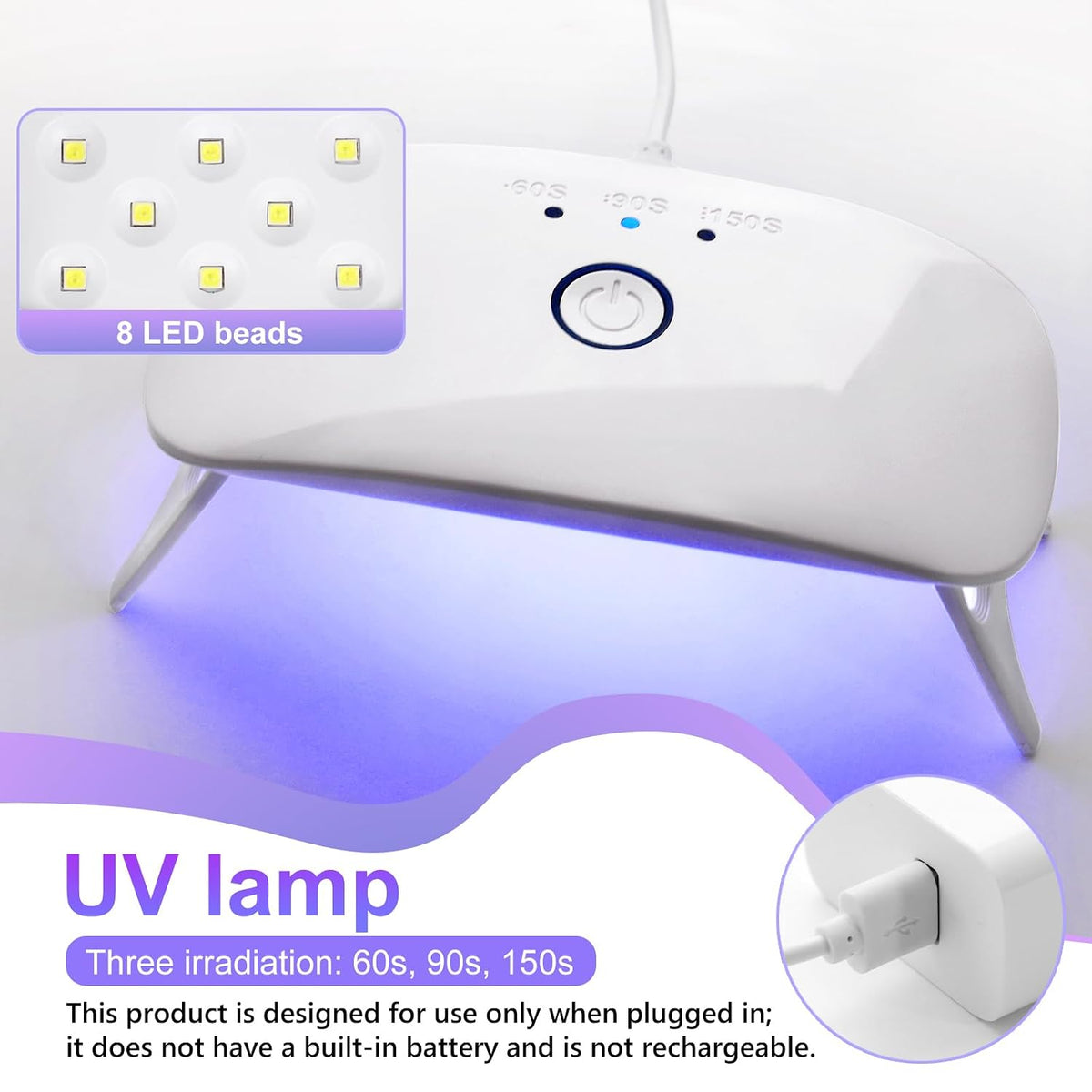 KISREL UV Resin Kit with Light, 200g Hard Type Clear UV Resin and UV Light