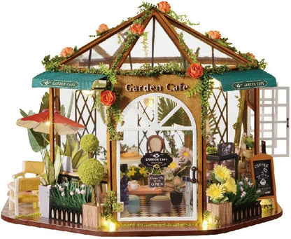 Miniature Wizardi Tiny Home Kit - Meet at the Corner Wooden Doll House Kit