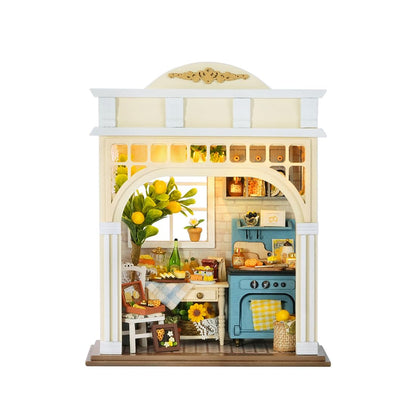 Storefront Miniature House, DIY 3D Wooden Miniature House Kit(Joyful Gatherings/Joyful Gatherings)