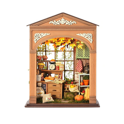 Storefront Miniature House, DIY 3D Wooden Miniature House Kit(Joyful Gatherings/Joyful Gatherings)