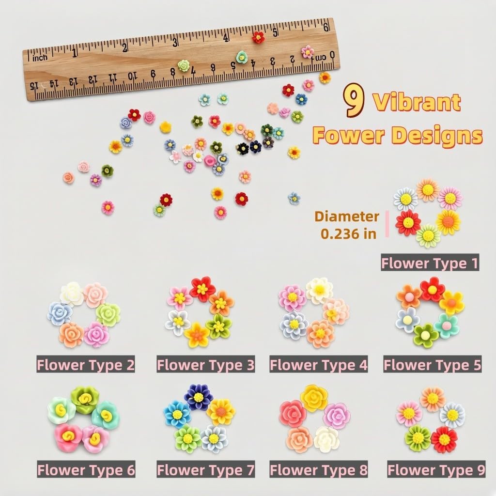 CellLuck UV Resin Inclusions Kit for Jewelry Making - Epoxy Resin Craft Supplies for Beginners with Glitter Flakes, Sequins, Tiny Flowers for DIY Crafts and Nail Art