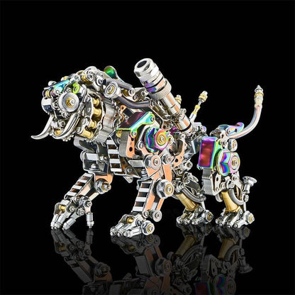 Metalkitor 3D Metal Puzzles for Adults, Giant Mantis Model Kit - Steampunk DIY Ornament - Assembly Jigsaw Crafts Brain Teaser - Perfect Room Decor and Gift Choice(1200+PCS, Purple)