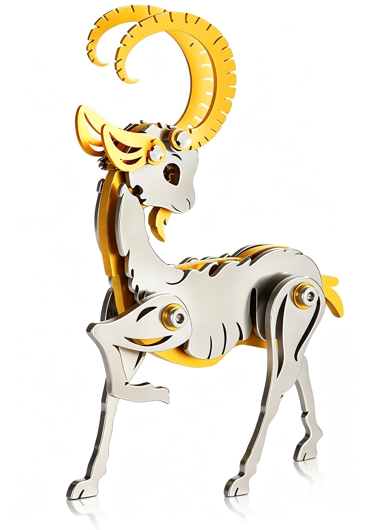 Orange Dream Cat Stainless Steel 3D Metal Puzzle Model Kit