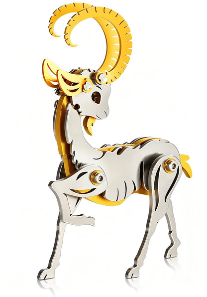 Orange Dream Cat Stainless Steel 3D Metal Puzzle Model Kit
