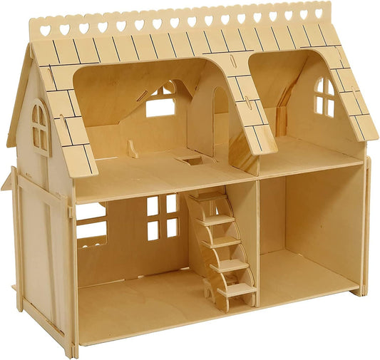 CUTEROOM 3D Puzzle House,Fantasy Villa Model Kit DIY Miniature Dollshouse