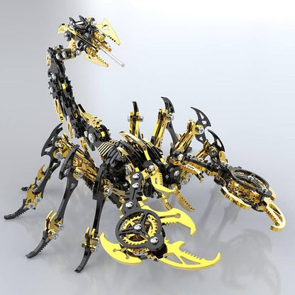 Metalkitor Scorpion 3D Metal Puzzles Kits for Adults Teens – 454 Pcs – Mechanical Assembly Models – 4 Hours to Build – Ideal for Gifts and Decorations (Red and Black)