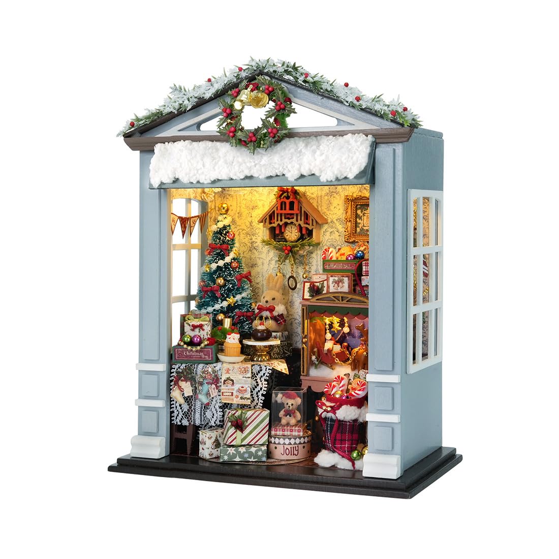 Storefront Miniature House, DIY 3D Wooden Miniature House Kit(Joyful Gatherings/Joyful Gatherings)