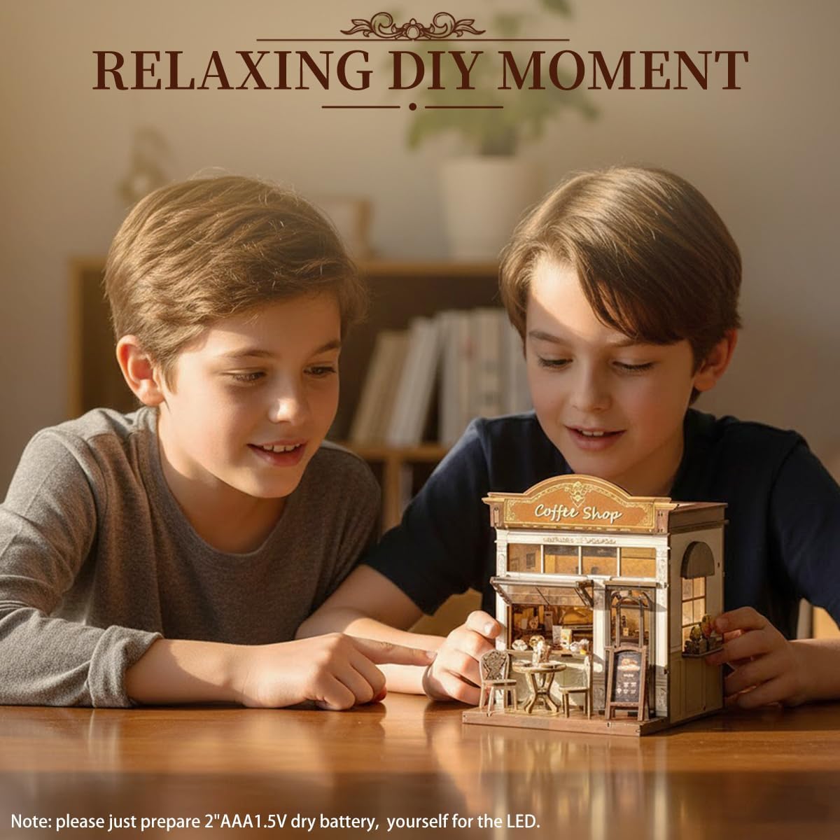 Book Nook Kit, DIY Miniature House Dollhouse Kit for Adults and Teens