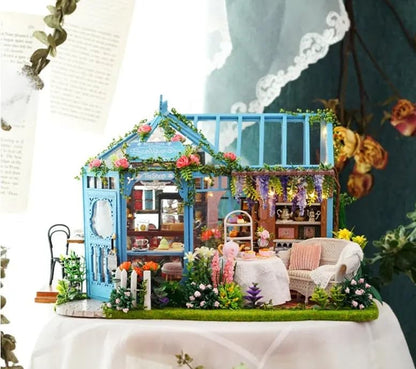 Miniature Wizardi Tiny Home Kit - Meet at the Corner Wooden Doll House Kit