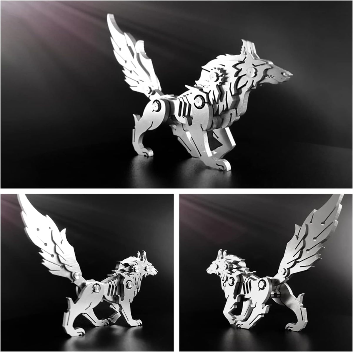 FILASLFT Metal Puzzles for Adults, Mechanical Wolf 3D Metal Puzzle