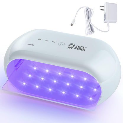 LET'S RESIN Two-Sided 36-LED UV Resin Light, 2/3/5-Min Timer
