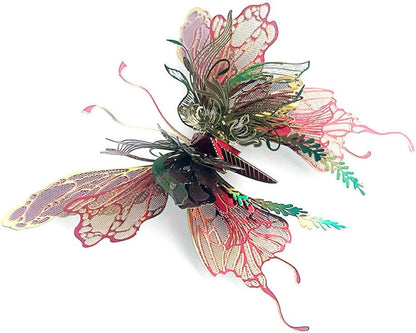 3D Puzzles for Adults, 3D Metal Butterfly Model Kit, DIY Assembly Puzzle, Stainless Steel, Colorful Design, Advanced Difficulty, Ages 14+