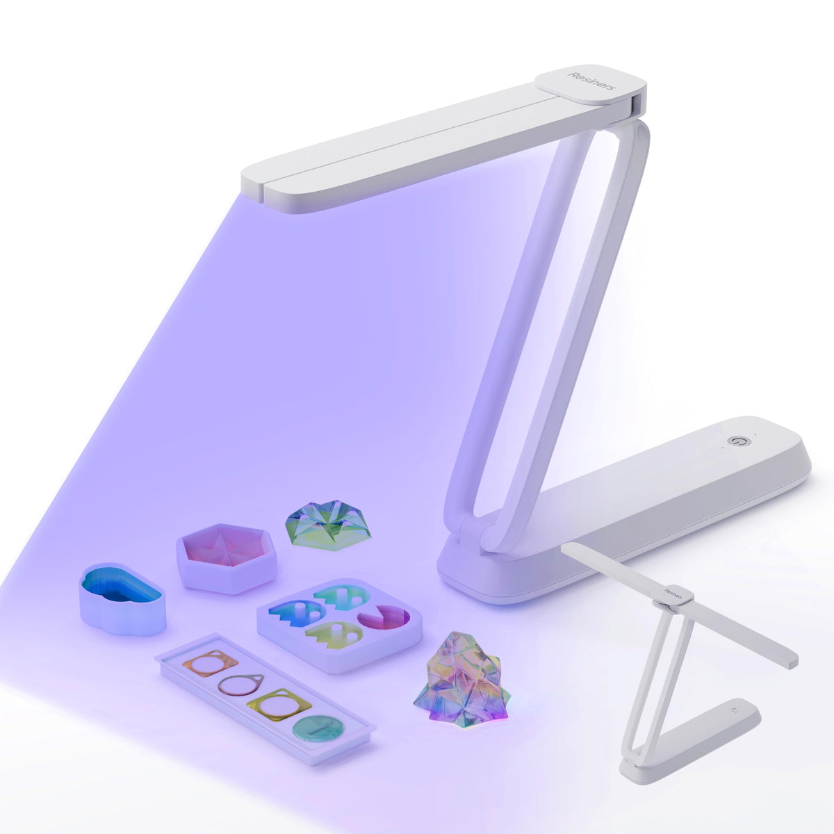 Resiners UV Resin Light, Rechargeable 3-in-1 Foldable UV Lamp, AirWave Pro