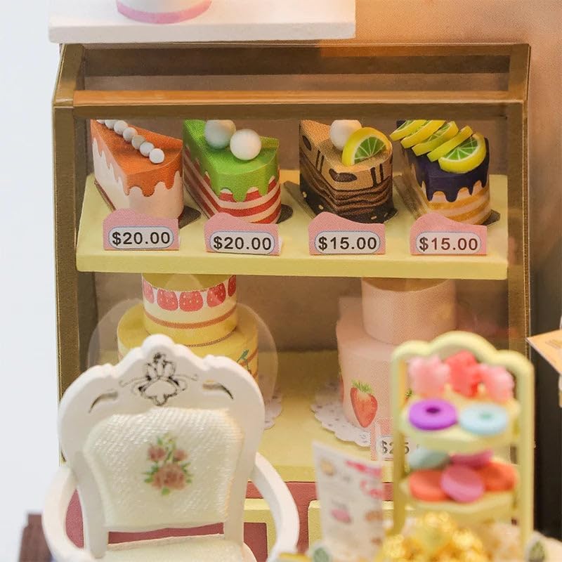 Miniature Wizardi Roombox- Dessert Cafe Tiny Home kit. DIY Kits for Adults.