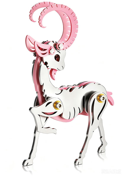 Orange Dream Cat Stainless Steel 3D Metal Puzzle Model Kit
