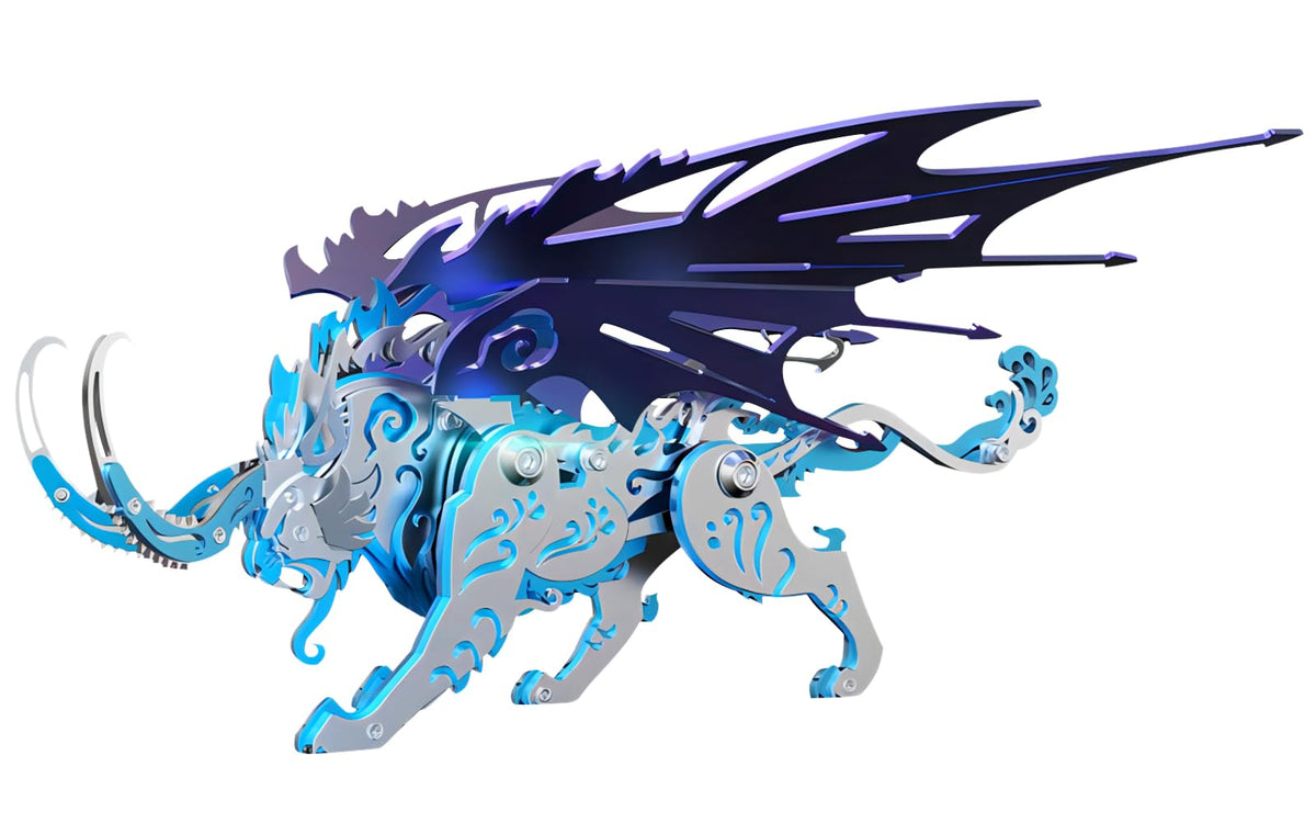 FILASLFT Metal Puzzles for Adults, Mechanical Wolf 3D Metal Puzzle