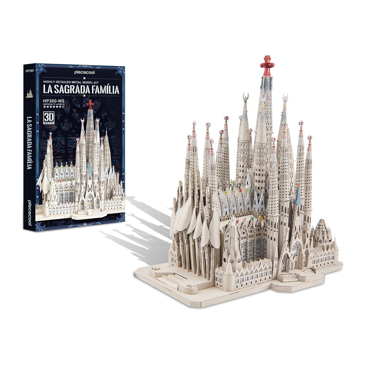 Piececool 3D Metal Puzzles Elves' Castle Metal Model Kit for Adults, DIY Architecture Building Kits,Family Time,Home Decor Best Gifts