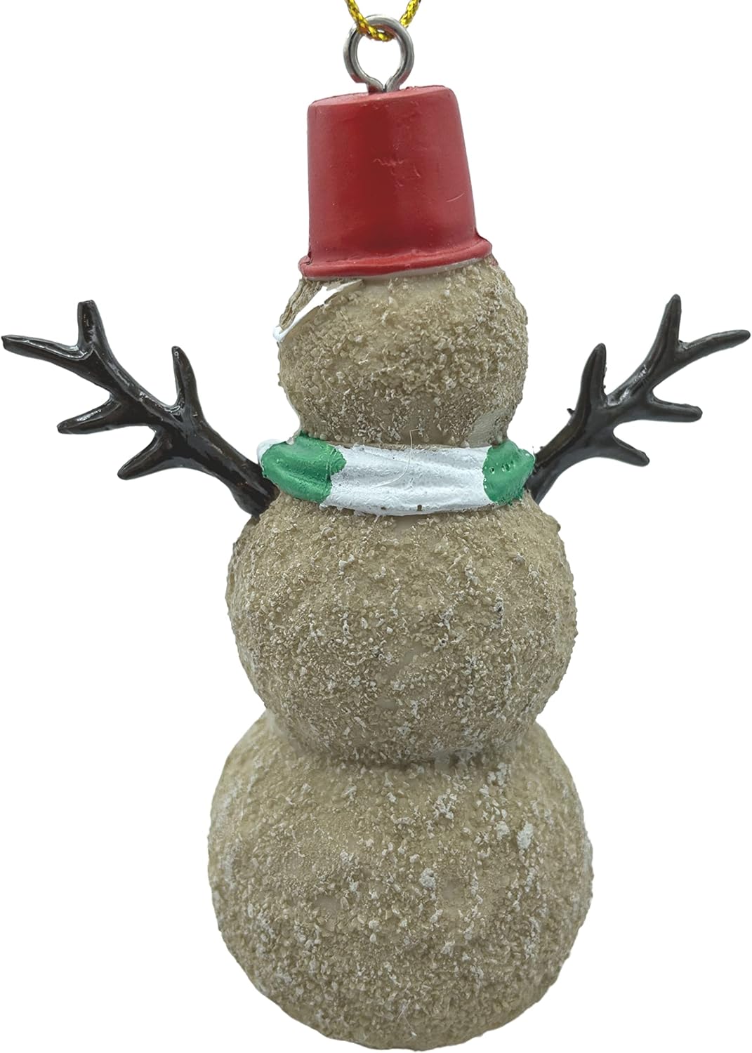 Beach Christmas Sand Snowman Ornament Nautical Tree Decor