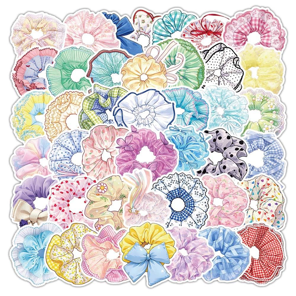 50Pcs Vintage Floral Clock Stickers, Waterproof Vinyl Mechanical Gear