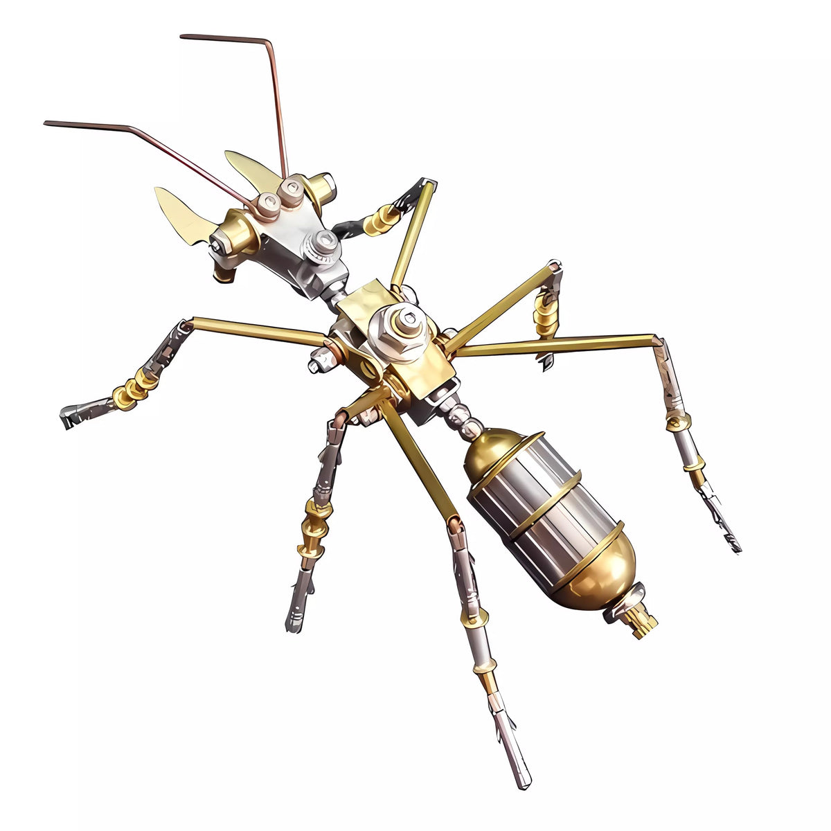 Mechanical Metal 3D Bumblebee Model Kits Puzzle for Adults Insect Steampunk Assembly DIY 150+Pcs 3 Hours Build Time Desk Decor Christmas & Birthday Gift for Hobbyists Men(Bumblebee)