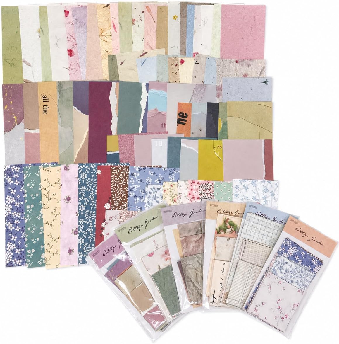 360 Sheets Vintage Scrapbook Paper, Junk Journal Supplies & Collage